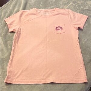 Vineyard Vines Pink Short Sleeve Tee Classic Crew Neck